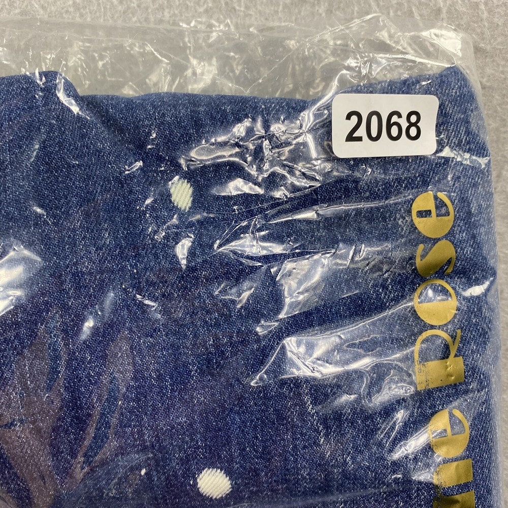 Sandrine Rose Jeans Womens 24 Blue Straight Wide Leg Button Fly Buckle Back - Picture 16 of 16